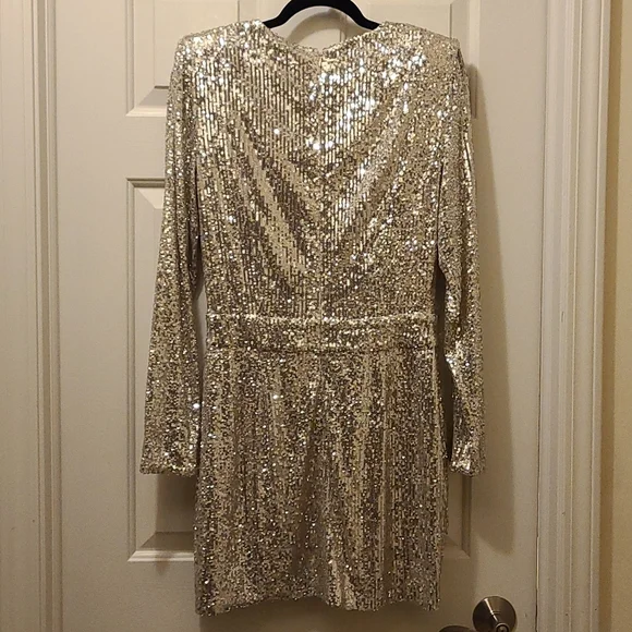 RAMY Brook Becky Sequin Dress Size 10 - Picture 3 of 6